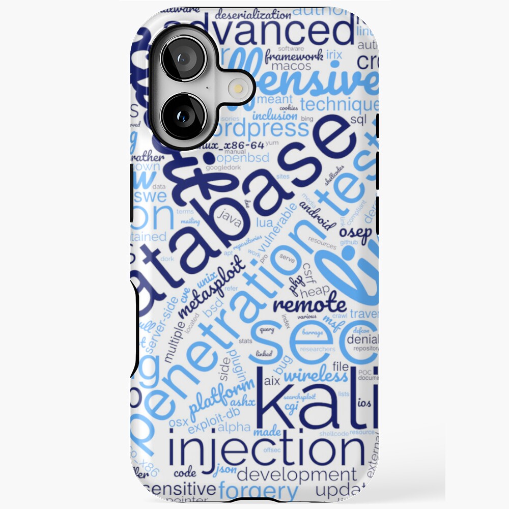 Hacker's Word Cloud iPhone Magsafe Tough Case - programmer humor design by HackerLooks