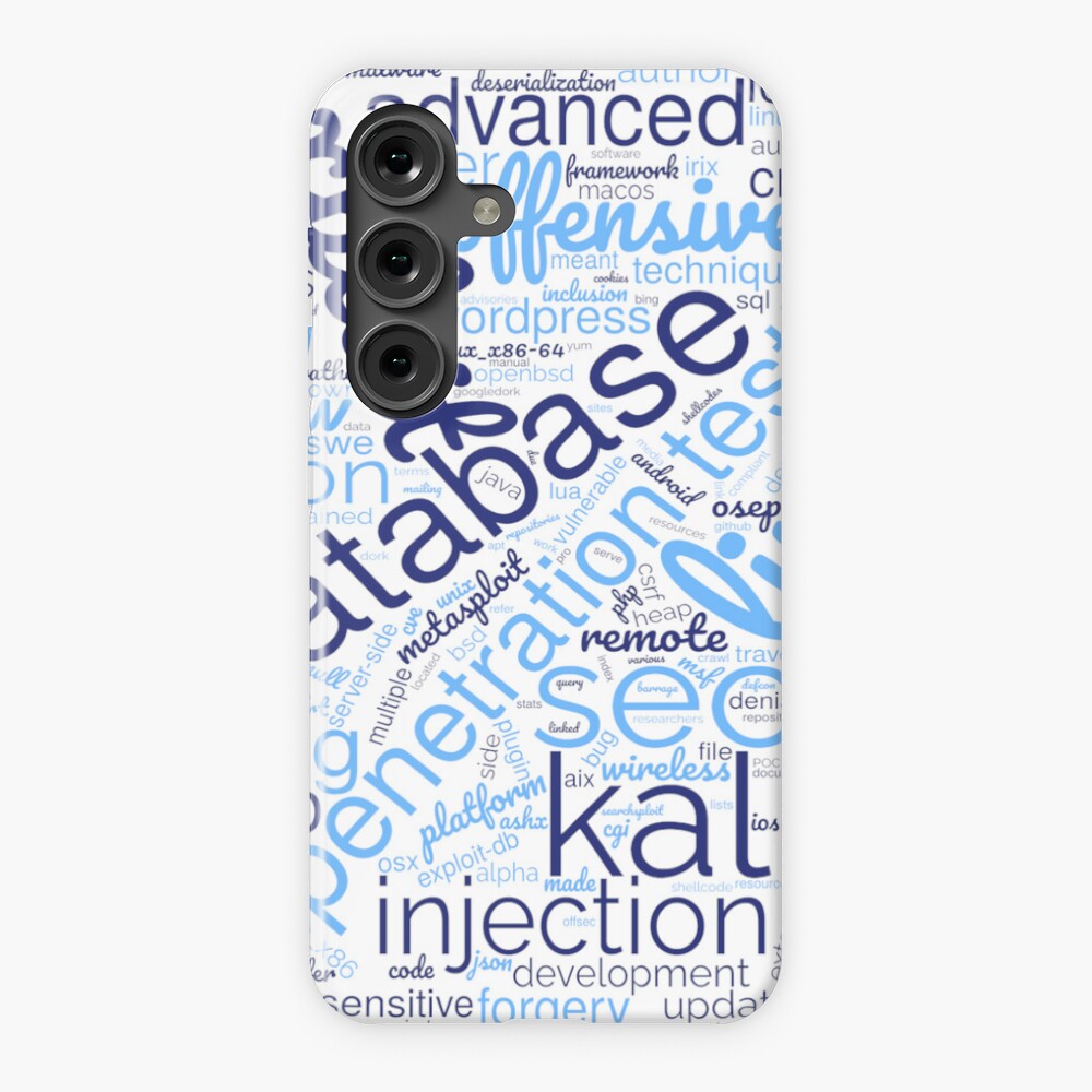 Hacker's Word Cloud Samsung Galaxy Snap Case - programmer humor design by HackerLooks