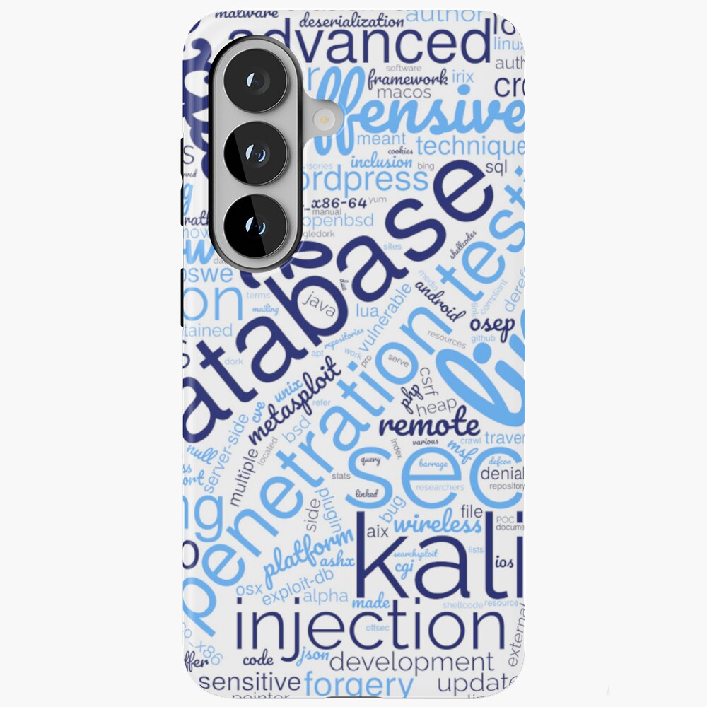 Hacker's Word Cloud Samsung Galaxy Tough Case - programmer humor design by HackerLooks
