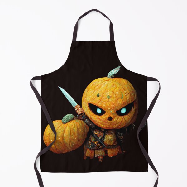 Item preview, Pumpkin Warrior Holding a weapon- Pumpkin Ghost Halloween-Halloween Pumpkin designed and sold by hassendz.