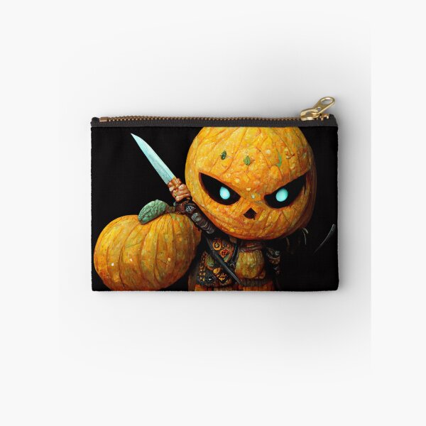 Item preview, Pumpkin Warrior Holding a weapon- Pumpkin Ghost Halloween-Halloween Pumpkin designed and sold by hassendz.