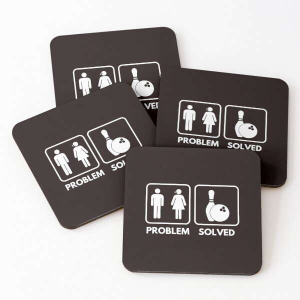 Item preview, Bowling Problem Solved, Funny Bowling, Bowling designed and sold by Aerial Addicts.