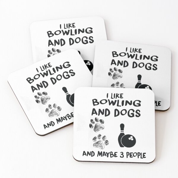 Item preview, I Like Bowling Ad Dogs, Funny Bowling, Bowling designed and sold by Aerial Addicts.