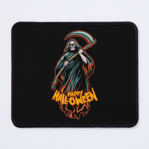 Item preview, Death grim reaper happy halloween creepy spooky design designed and sold by absolutdesign.