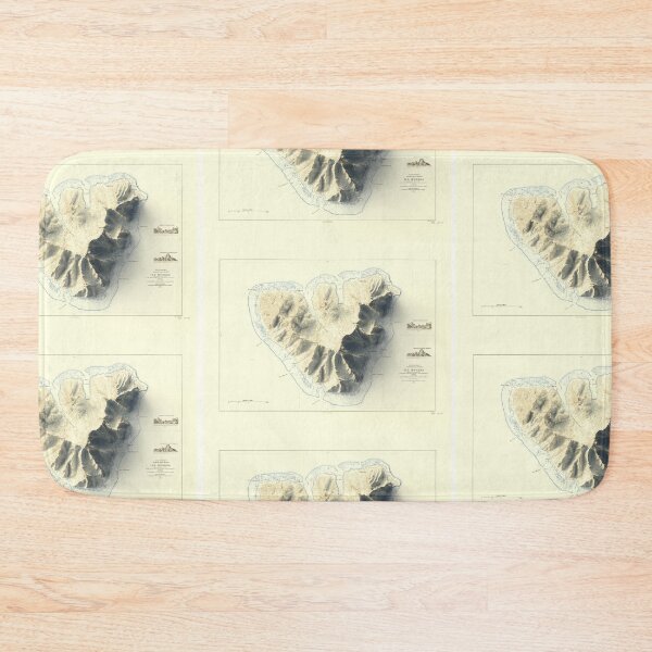 Item preview, 1924 Moorea, Polynésie Française Relief Map 3D digitally-rendered designed and sold by ThinkAboutMaps.