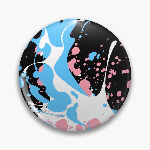 Item preview, Paint Splatter Trans Flag Colors. Transgender Pride designed and sold by Subtle Pride Shop.