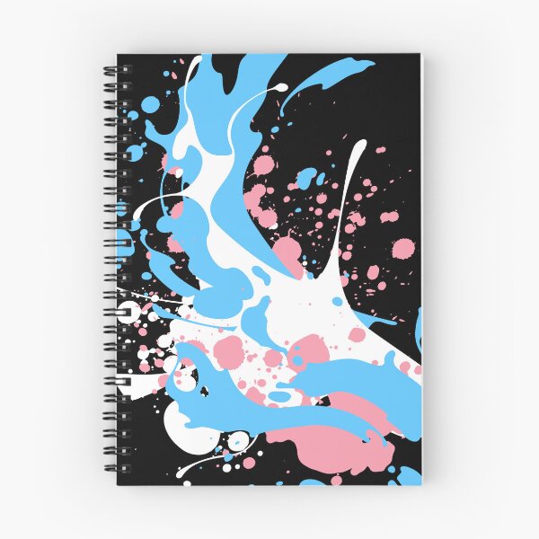 Item preview, Paint Splatter Trans Flag Colors. Transgender Pride designed and sold by Subtle Pride Shop.