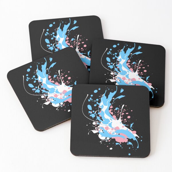 Item preview, Paint Splatter Trans Flag Colors. Transgender Pride designed and sold by Subtle Pride Shop.