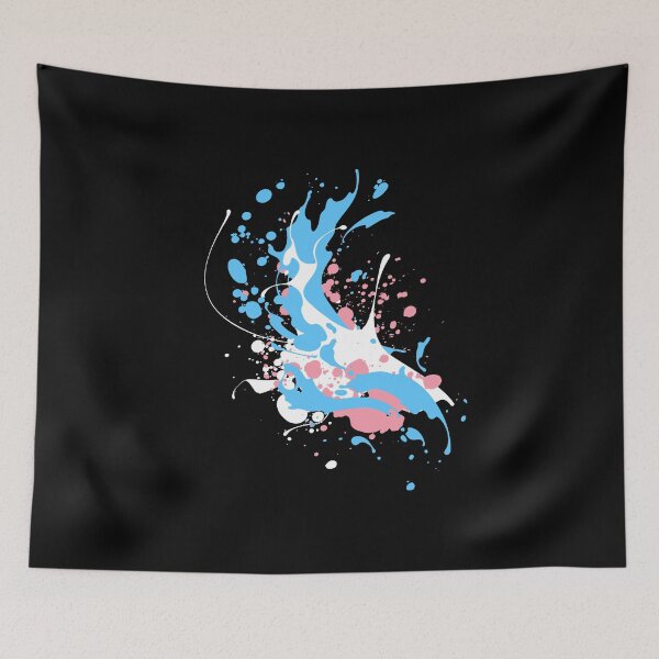 Item preview, Paint Splatter Trans Flag Colors. Transgender Pride designed and sold by Subtle Pride Shop.