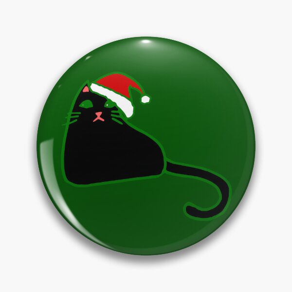 Item preview, christmas santa claus hat black cat designed and sold by Gossip Rag.