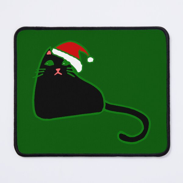Item preview, christmas santa claus hat black cat designed and sold by Gossip Rag.