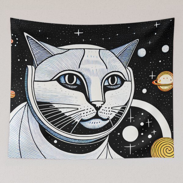 Item preview, Space Cat, digital artwork designed and sold by skillunused.