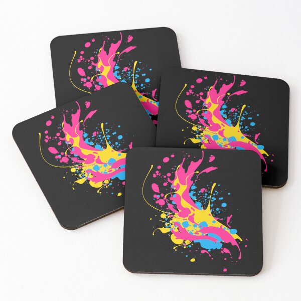 Item preview, Paint Splatter Pan Flag Colors. Pansexual Pride designed and sold by Subtle Pride Shop.