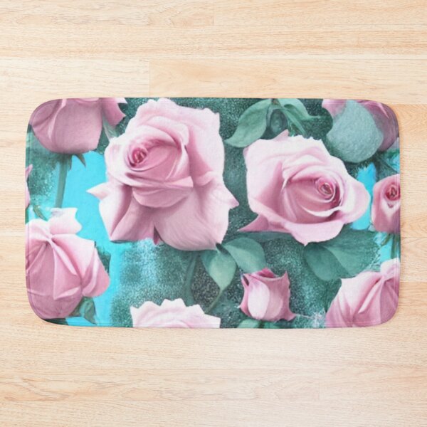 Item preview, Pink Roses on Powder Blue designed and sold by ~.