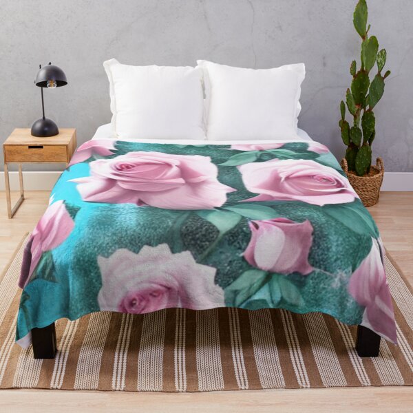 Item preview, Pink Roses on Powder Blue designed and sold by ~.