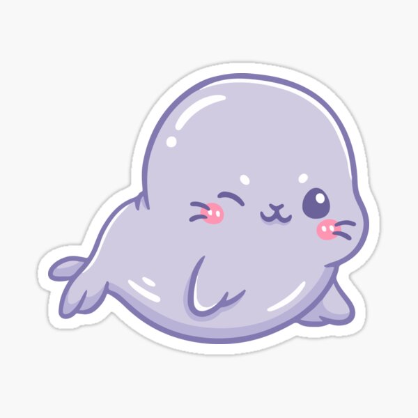 Item preview, Grey Seal Emoji designed and sold by The Love Quill.