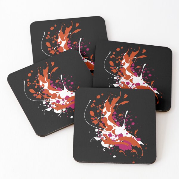 Item preview, Paint Splatter wlw Flag Colors. Lesbian Pride designed and sold by Subtle Pride Shop.