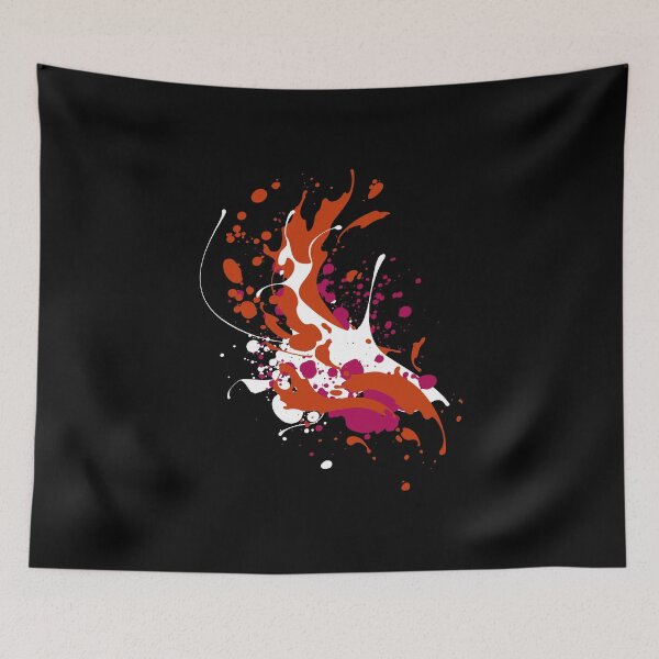 Item preview, Paint Splatter wlw Flag Colors. Lesbian Pride designed and sold by Subtle Pride Shop.