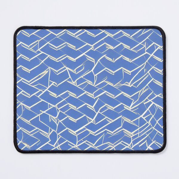 Item preview, Beige Chaotic Lines on a Blue Background designed and sold by Evolvity.