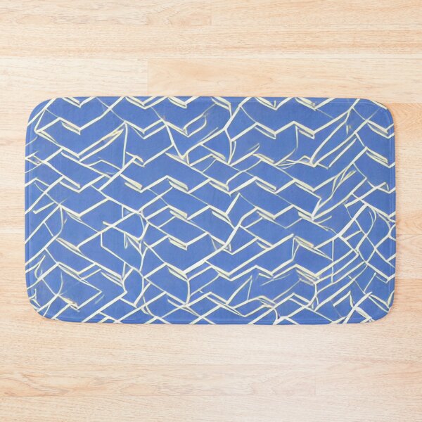 Item preview, Beige Chaotic Lines on a Blue Background designed and sold by Evolvity.