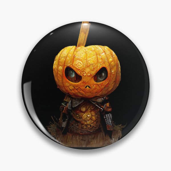 Item preview,  Pumpkin Warrior Holding scary and horror -Halloween Pumpkin designed and sold by hassendz.