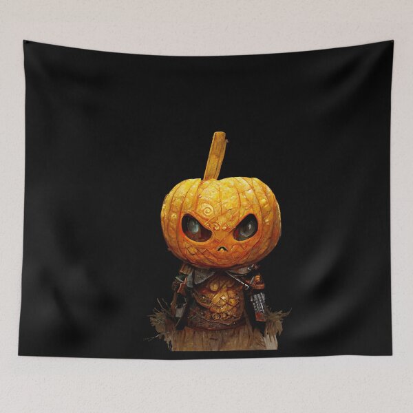 Item preview,  Pumpkin Warrior Holding scary and horror -Halloween Pumpkin designed and sold by hassendz.