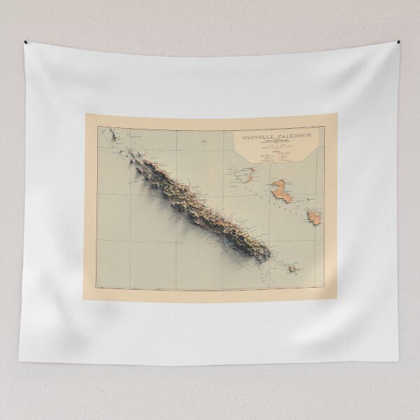 Item preview, 1900 New Caledonia Relief Map 3D digitally-rendered designed and sold by ThinkAboutMaps.