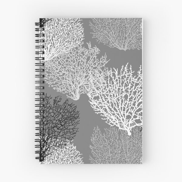 Item preview, Fan Coral Print, Shades of Silver Gray / Grey   designed and sold by Marymarice.