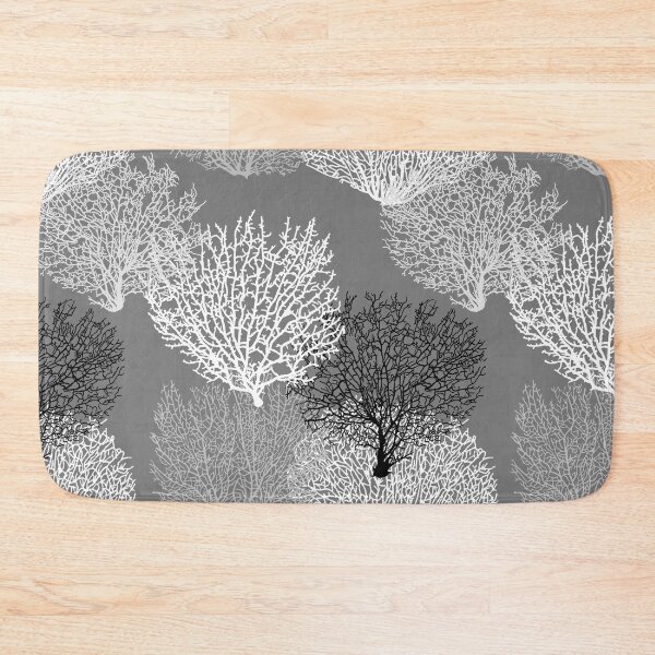 Item preview, Fan Coral Print, Shades of Silver Gray / Grey   designed and sold by Marymarice.