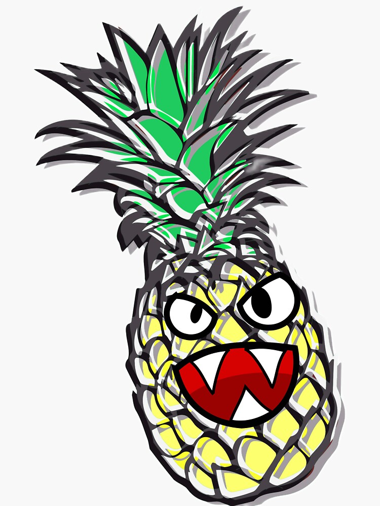 "Angry Pineapple Baby" Sticker for Sale by Swagmode Redbubble