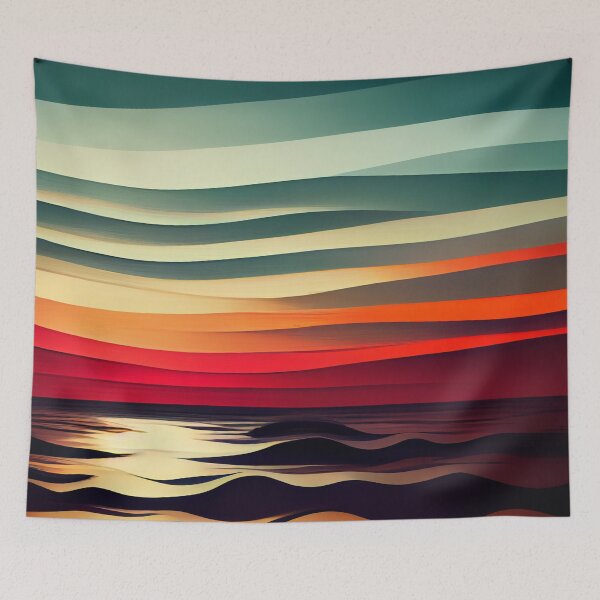 Item preview, Coloured Waves Pattern - 8 designed and sold by MrVPhotography.