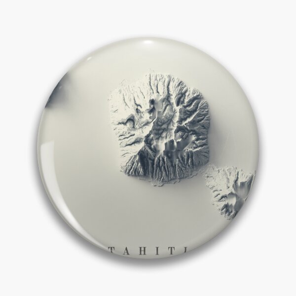 Item preview, Tahiti Relief Map 3D digitally-rendered designed and sold by ThinkAboutMaps.