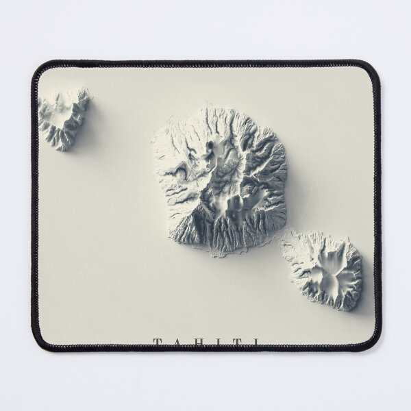 Item preview, Tahiti Relief Map 3D digitally-rendered designed and sold by ThinkAboutMaps.