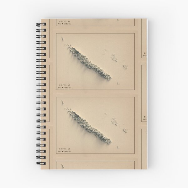 Item preview, New Caledonia Relief Map 3D digitally-rendered designed and sold by ThinkAboutMaps.