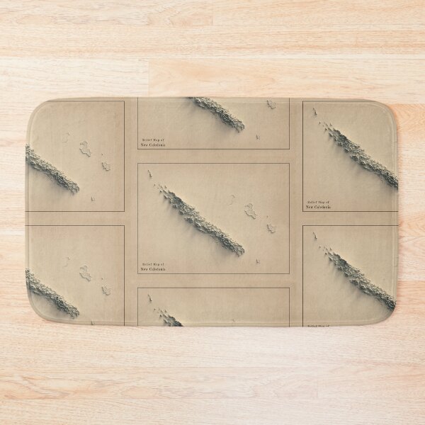 Item preview, New Caledonia Relief Map 3D digitally-rendered designed and sold by ThinkAboutMaps.
