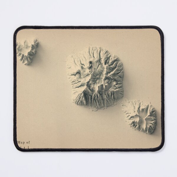 Item preview, Tahiti Relief Map 3D digitally-rendered designed and sold by ThinkAboutMaps.