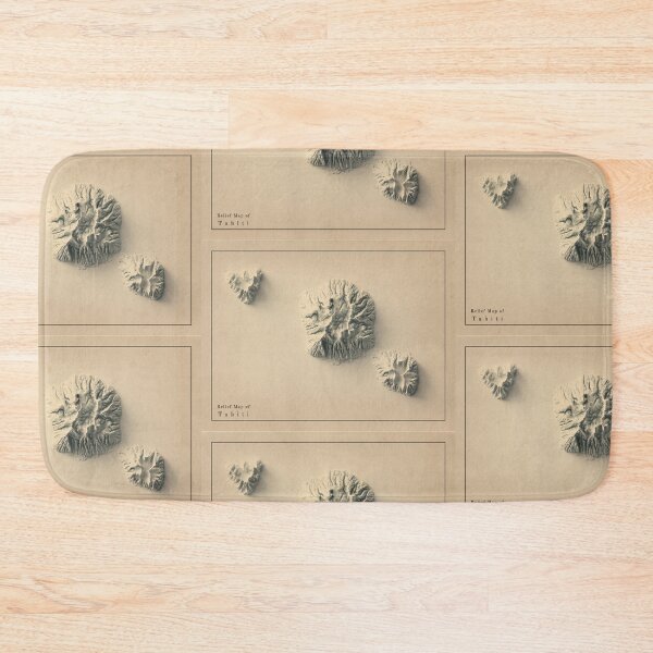 Item preview, Tahiti Relief Map 3D digitally-rendered designed and sold by ThinkAboutMaps.