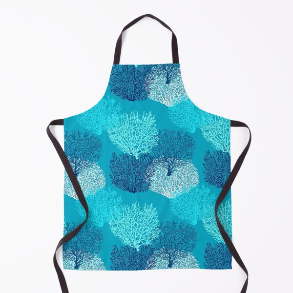Item preview, Fan Coral Print, Turquoise, Aqua and Cobalt Blue designed and sold by Marymarice.