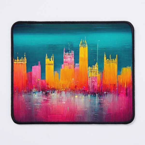 Item preview, London skyline in neon designed and sold by ZvekiVintage.