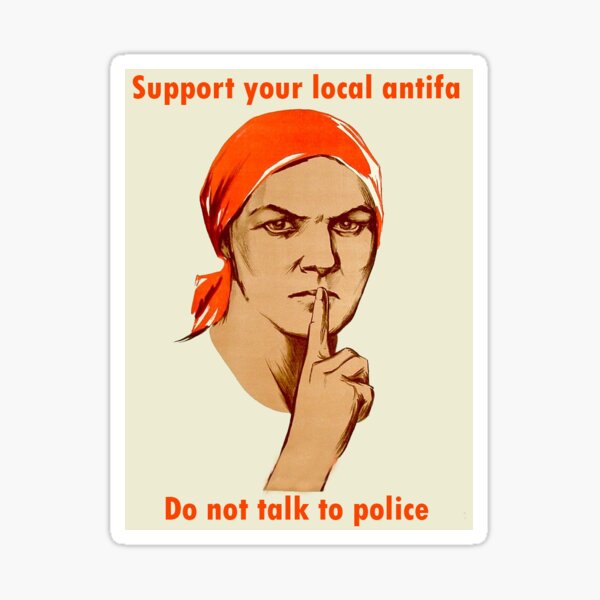 Support your local antifa Sticker
