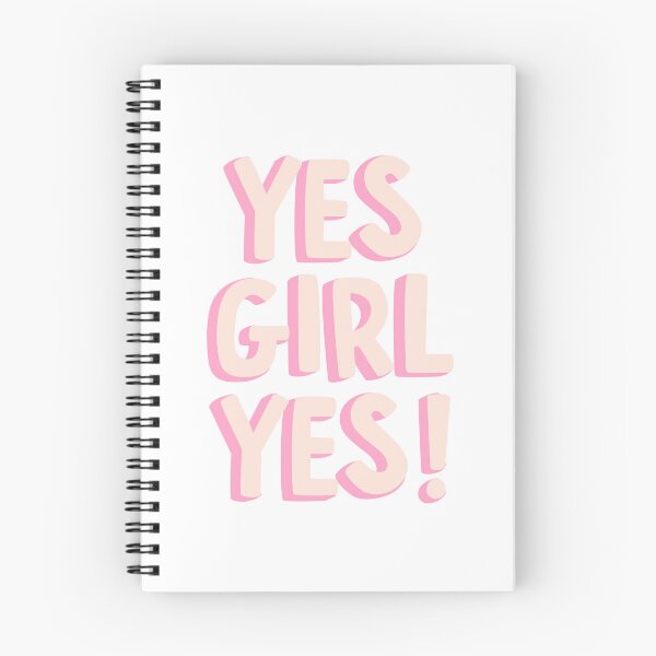 Item preview, "yes girl yes" pink phrase designed and sold by xingqueen.