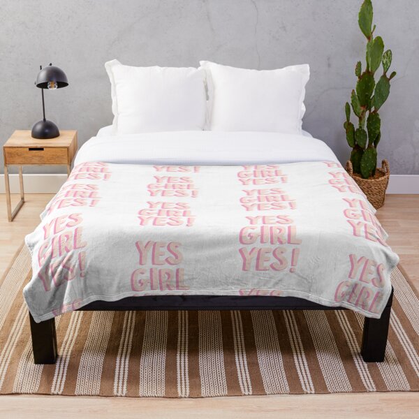 Item preview, "yes girl yes" pink phrase designed and sold by xingqueen.