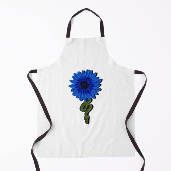 Item preview, blue flower and snake designed and sold by Meo Design.