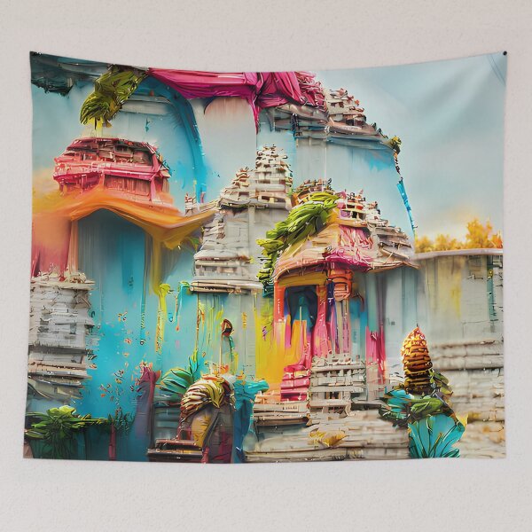 Item preview, Fantasy Hindu Temple Collection #17 by GizbarArts made with a.i. designed and sold by Ganzabara.