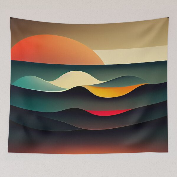 Item preview, Coloured Waves Pattern - 10 designed and sold by MrVPhotography.