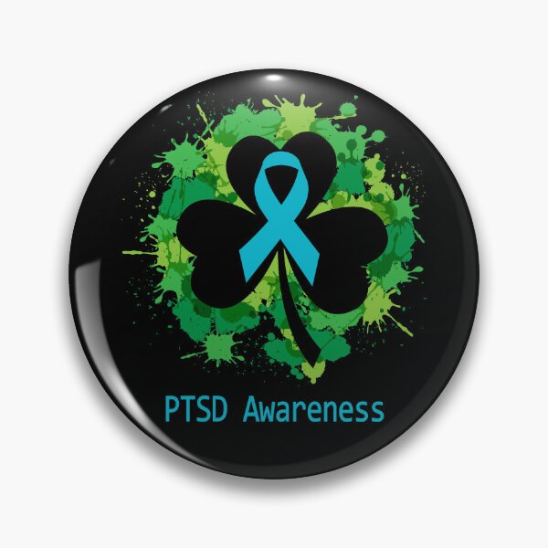 Item preview, PTSD Awareness Clover Ribbon Happy Patricks Day Support PTSD Warrior Gifts designed and sold by Tammyilaria.