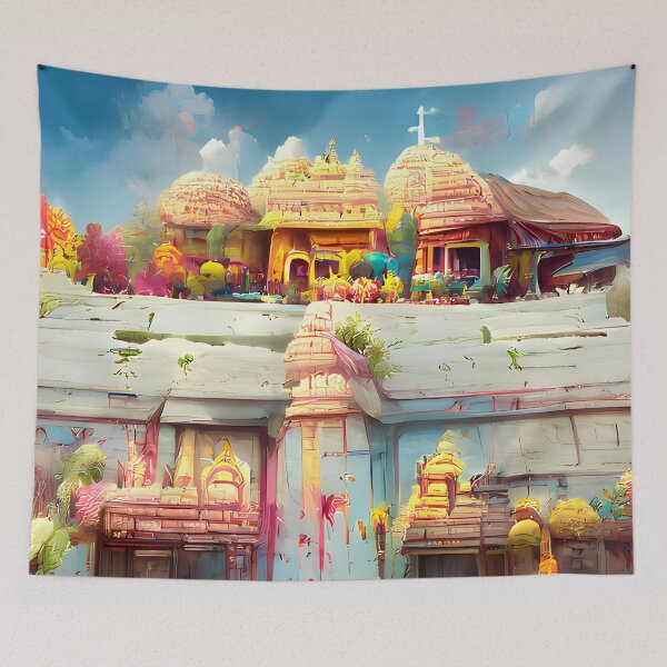 Item preview, Fantasy Hindu Temple Collection #13 by GizbarArts made with a.i. designed and sold by Ganzabara.