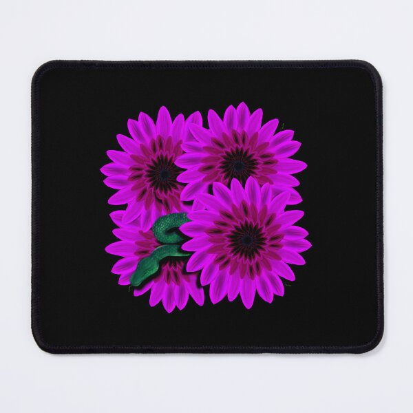 Item preview, Pink flowers with snake designed and sold by Meo Design.