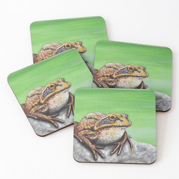 Item preview, Frog on a Rock painting designed and sold by Art by Kirsten Sneath.
