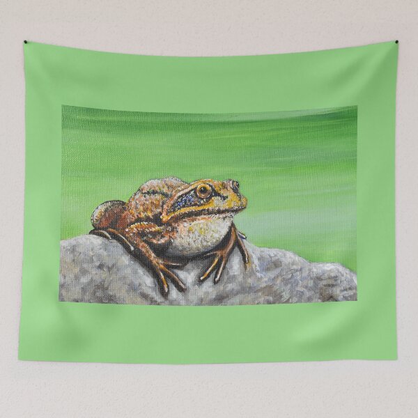 Item preview, Frog on a Rock painting designed and sold by Art by Kirsten Sneath.
